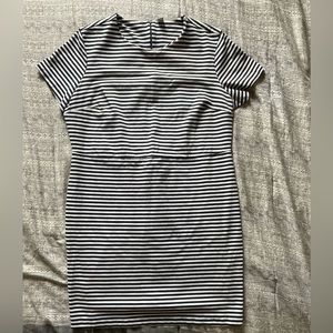 Old Navy black and white striped dress